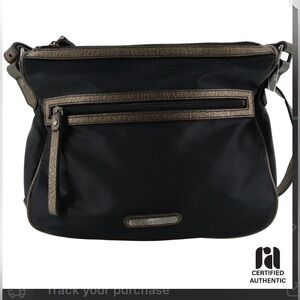 Burberry Black Nylon Shoulder Bag w COA